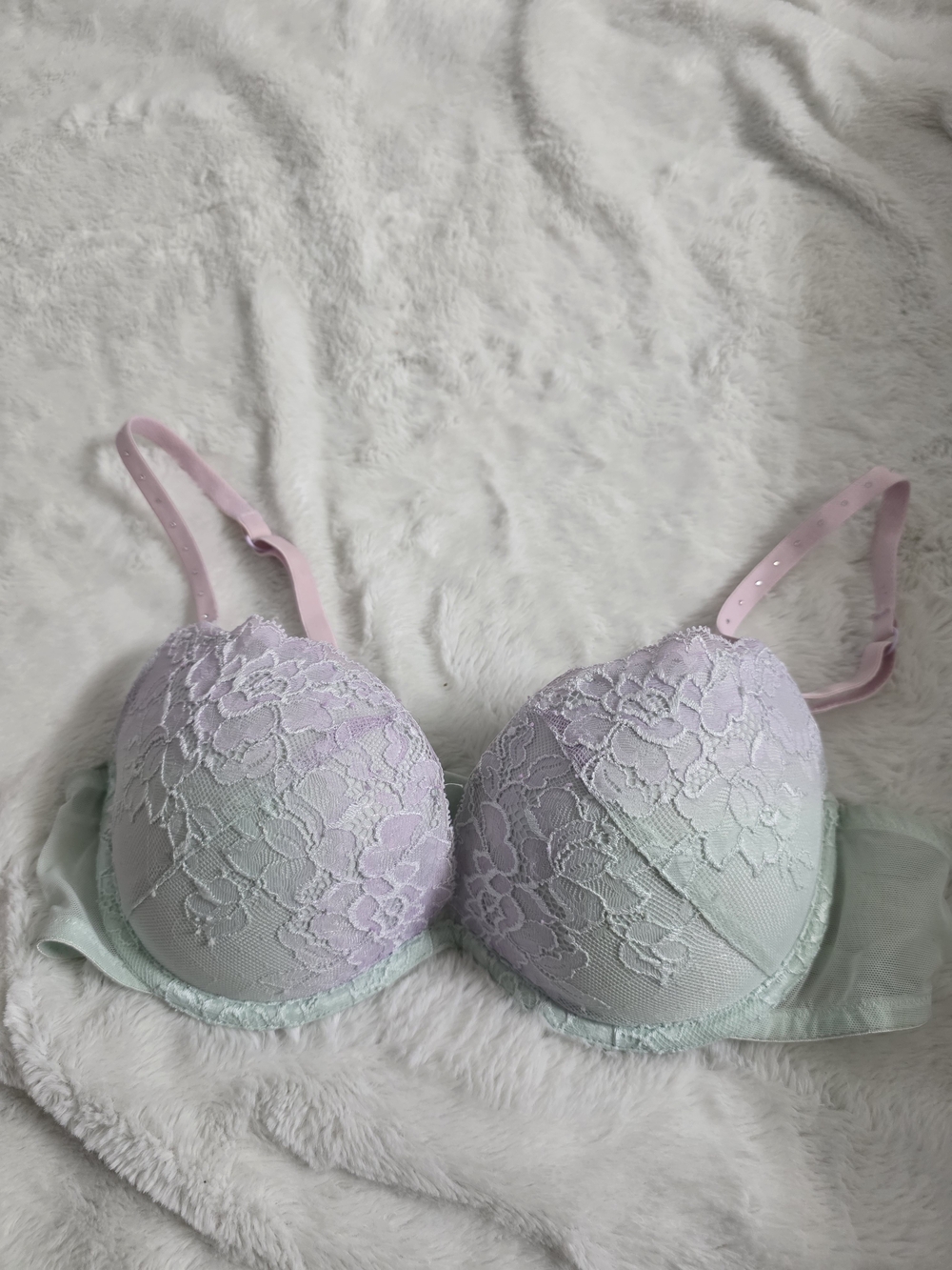 La Senza Lace Overlay Pastel Ombre Bra